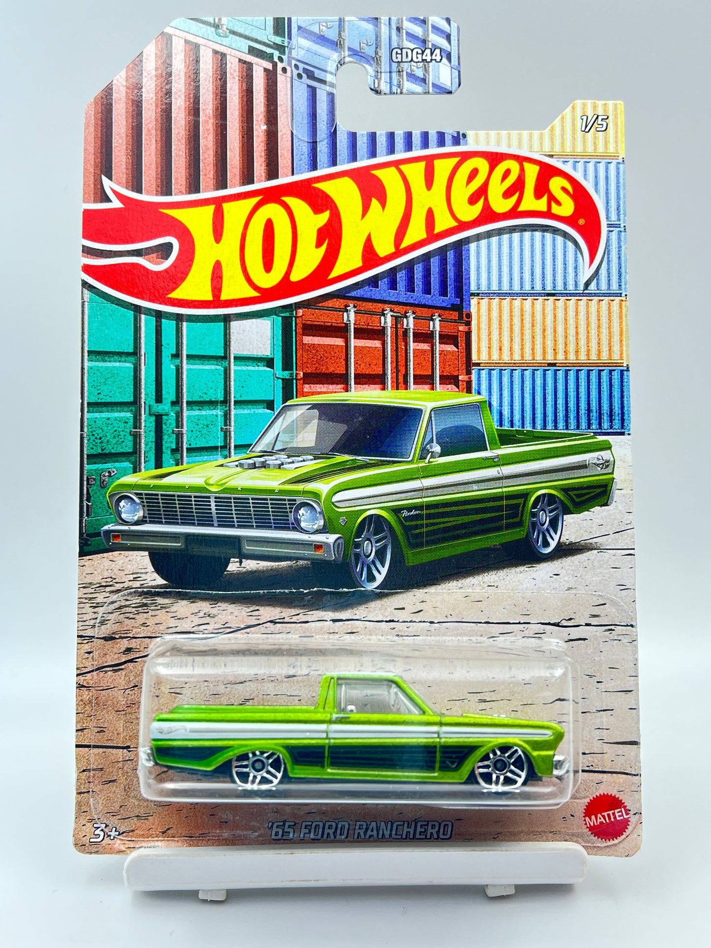MILD CREASE - IMPORTED - HOT WHEELS - 65 FORD RANCHERO - GREEN - 6C