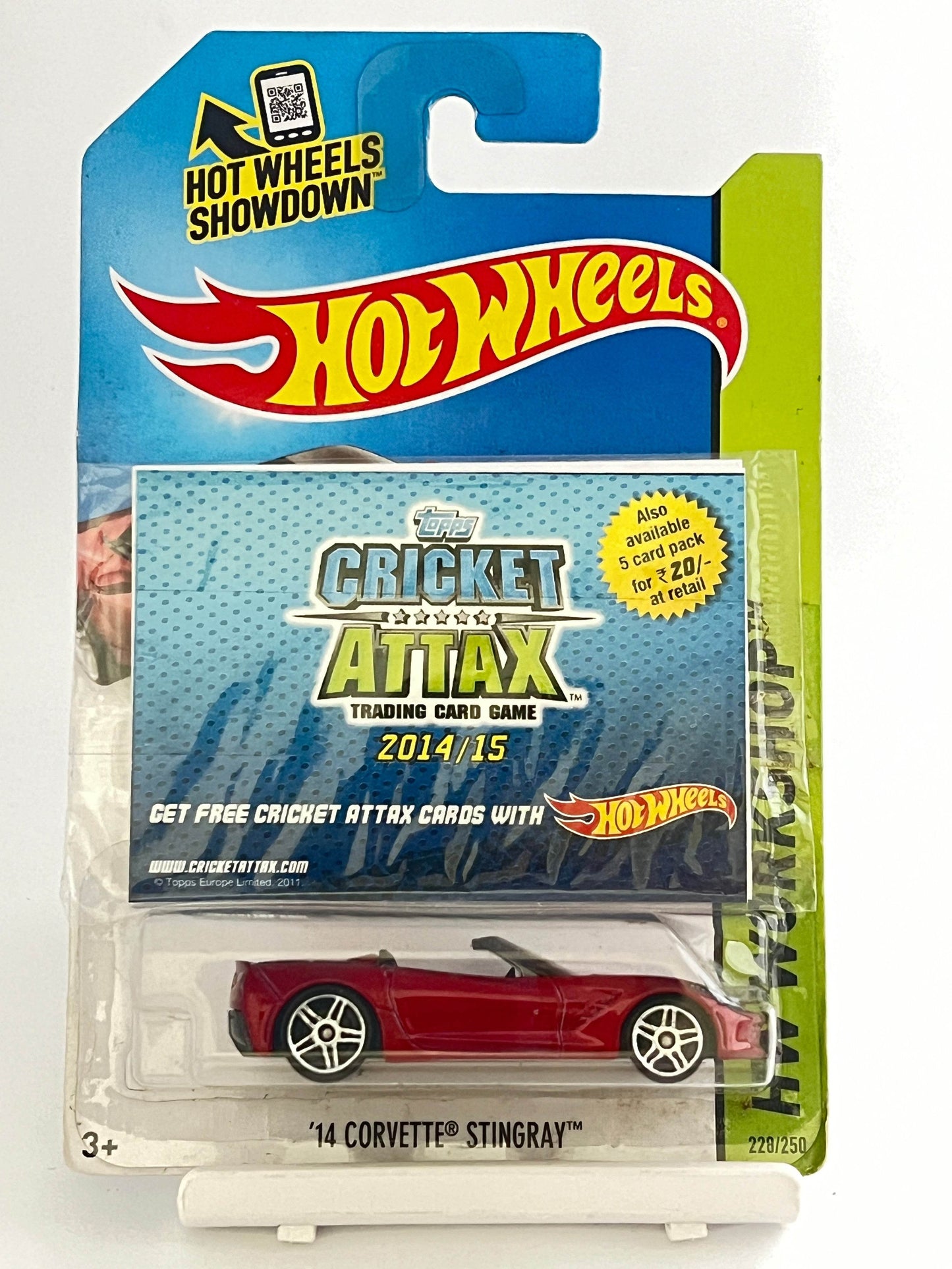 14 CORVETTE STINGRAY - RED - WITH FREE CRICKET ATTAX CARD - 2A - Its Fun