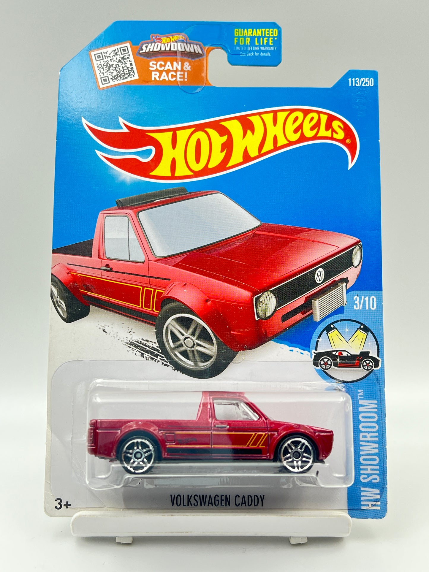 CORNER BEND - IMPORTED - HOT WHEELS - VOLKSWAGEN CADDY - RED -6A