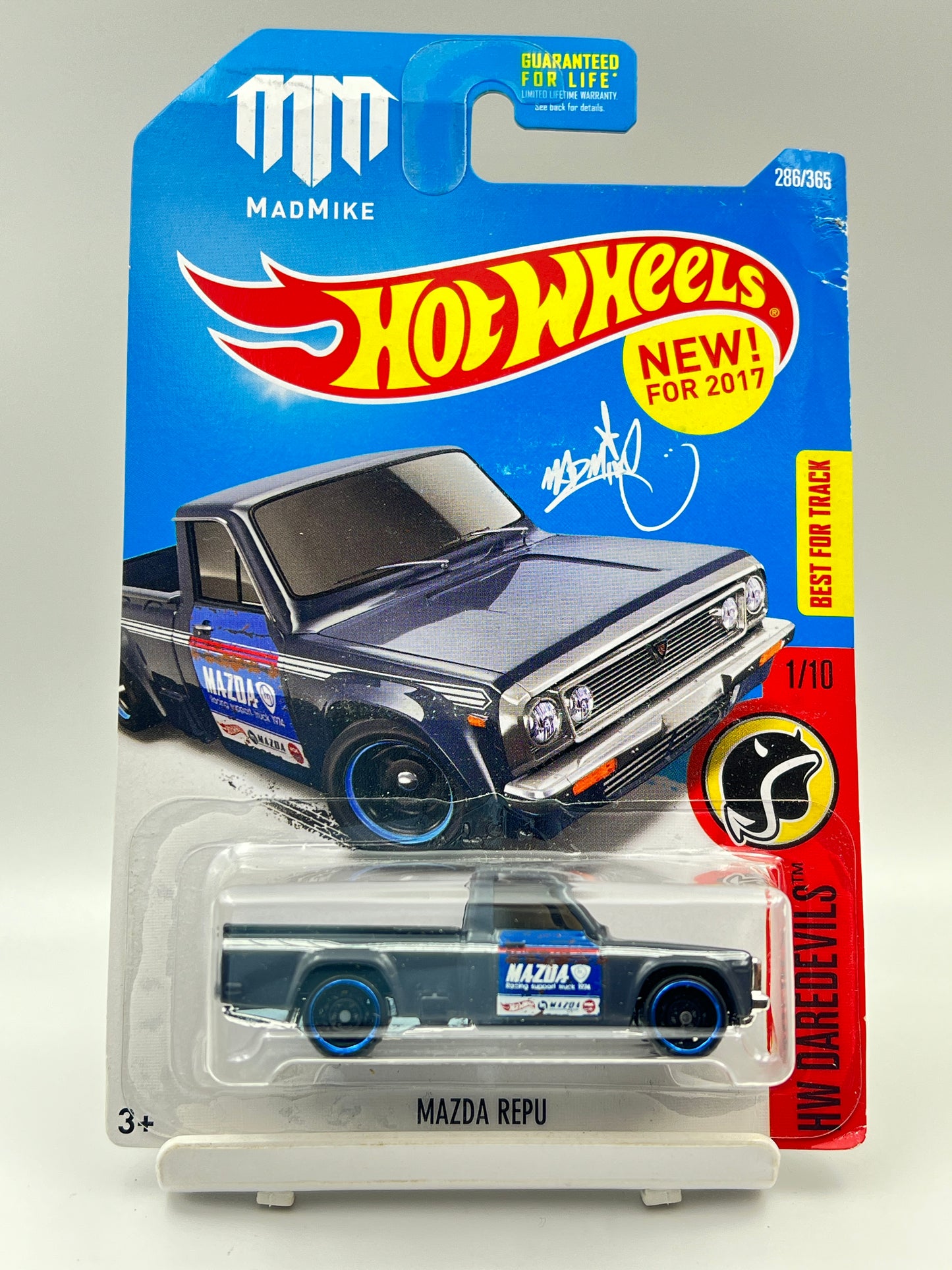MILD CARD DAMAGE - IMPORTED - HOT WHEELS - MAZDA REPU - MAD MIKE - 4F