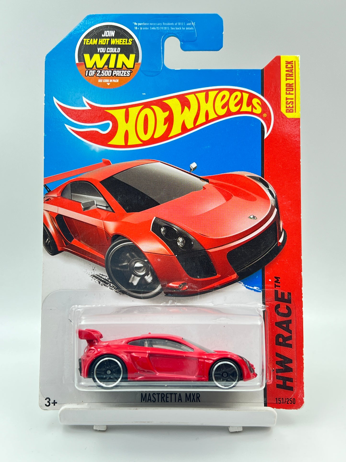 IMPORTED - HOT WHEELS - RARE - MASTERETTA MXR - RED - 7A