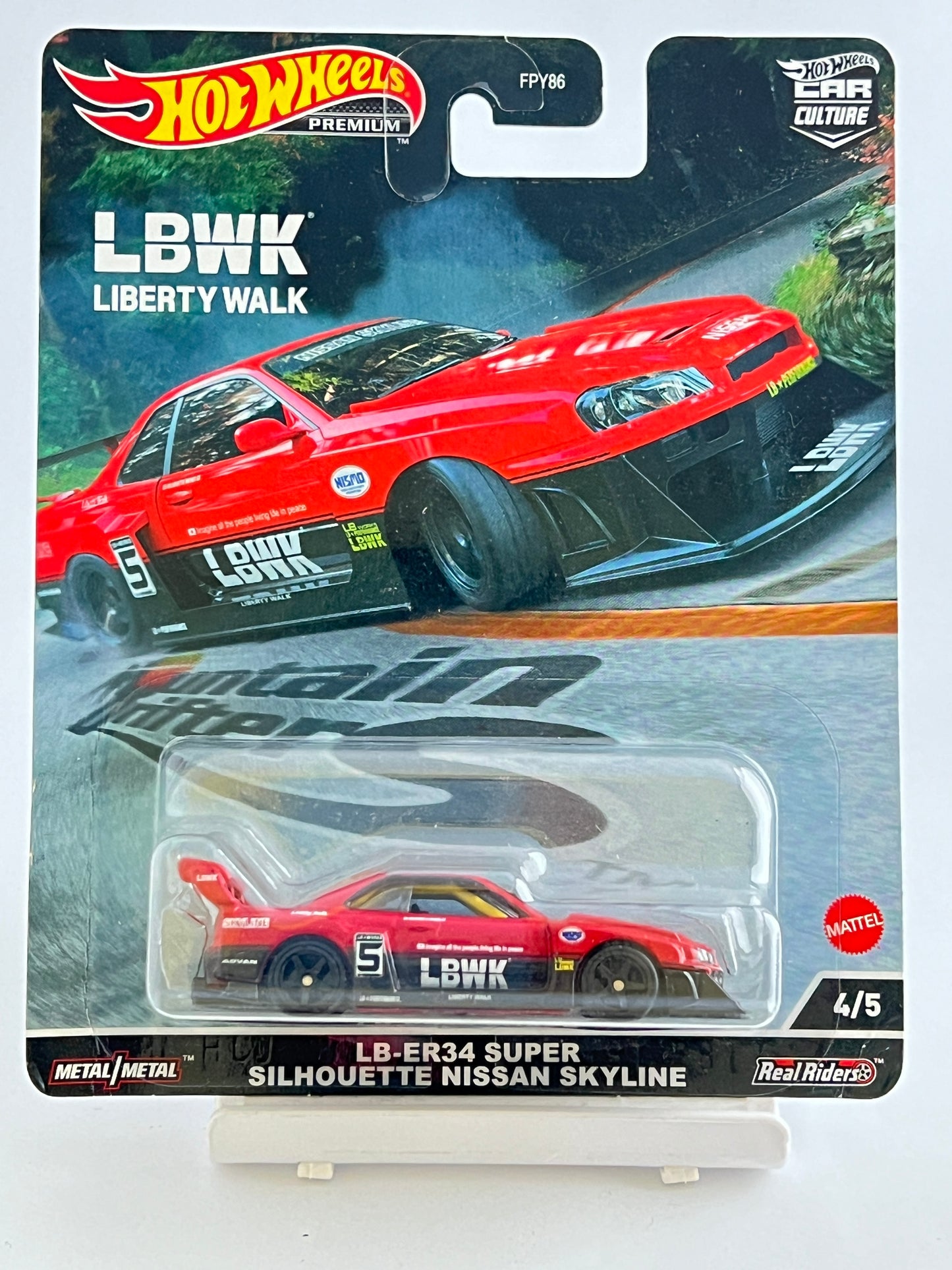 PREMIUM - LB-ER34 SUPER SILHOUETTE NISSAN SKYLINE - 5B - Its Fun- Hot wheels - matchbox - diecast
