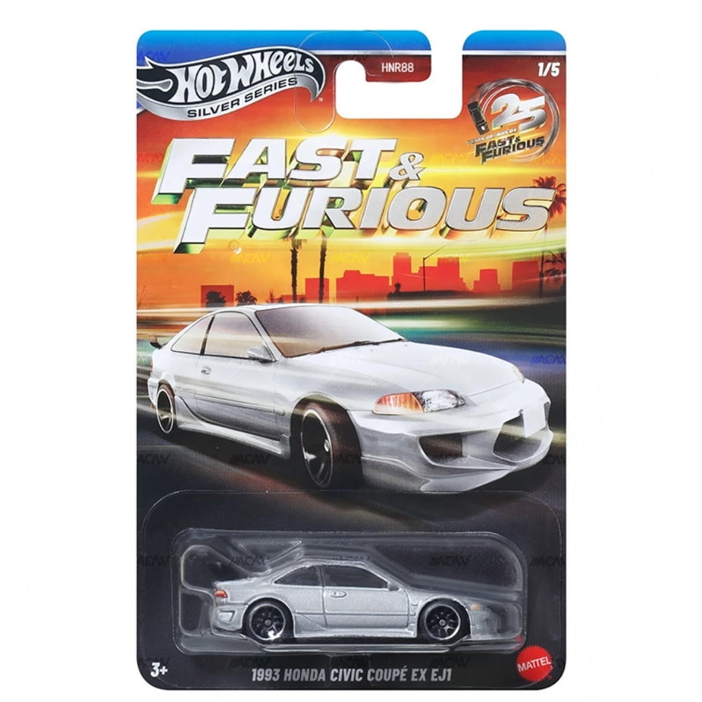 HOT WHEELS - FAST AND FURIOUS - 1993 HONDA CIVIC COUPE EX EJ1 - 3F