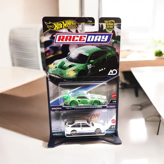 PREMIUM CARD STAND FOR 2 CARS - Its Fun- Hot wheels - matchbox - diecast