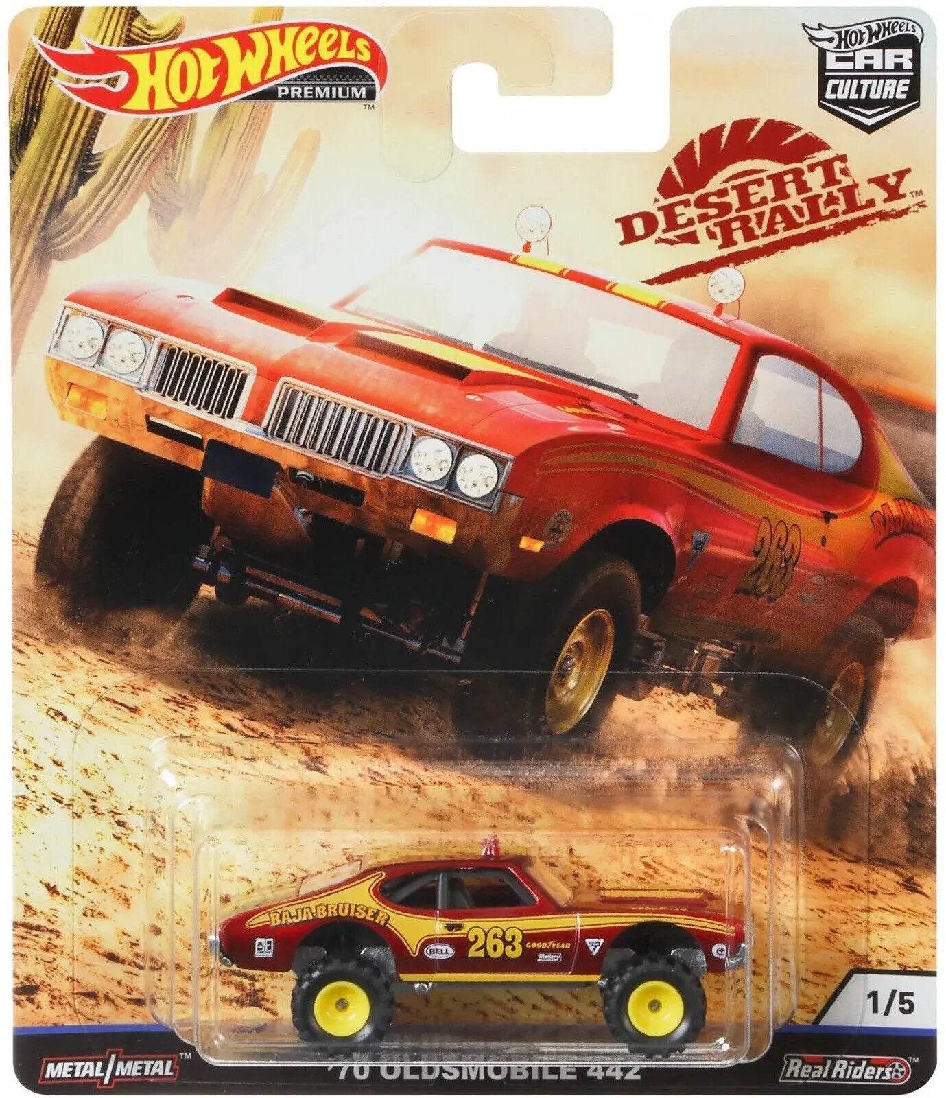 HOT WHEELS PREMIUM - DESERT RALLY - 70 OLDSMOBILE 442 - 5A - Its Fun