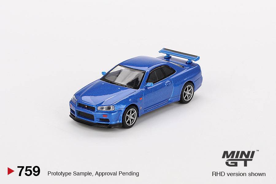 PRE-ORDER - Nissan Skyline GT-R (R34) V-Spec Bayside Blue - Its Fun