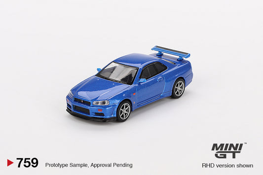 PRE-ORDER - Nissan Skyline GT-R (R34) V-Spec Bayside Blue
