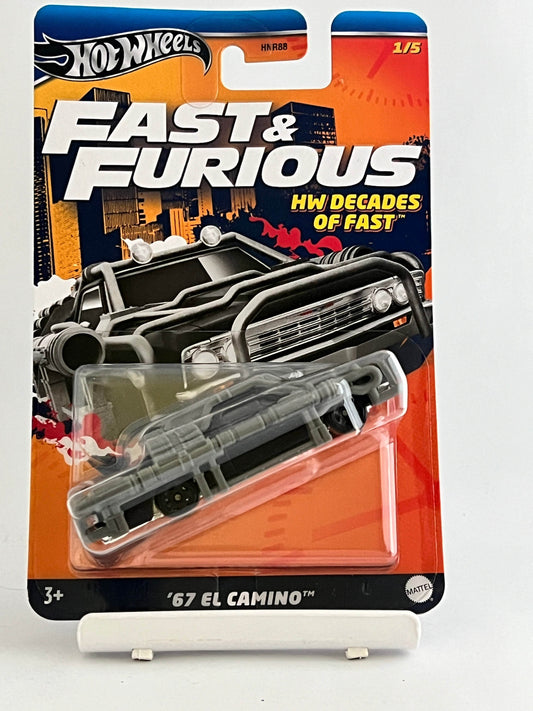 HOT WHEELS - FAST AND FURIOUS - DECADES OF FAST - 67 EL CAMINO - 4B - Its Fun