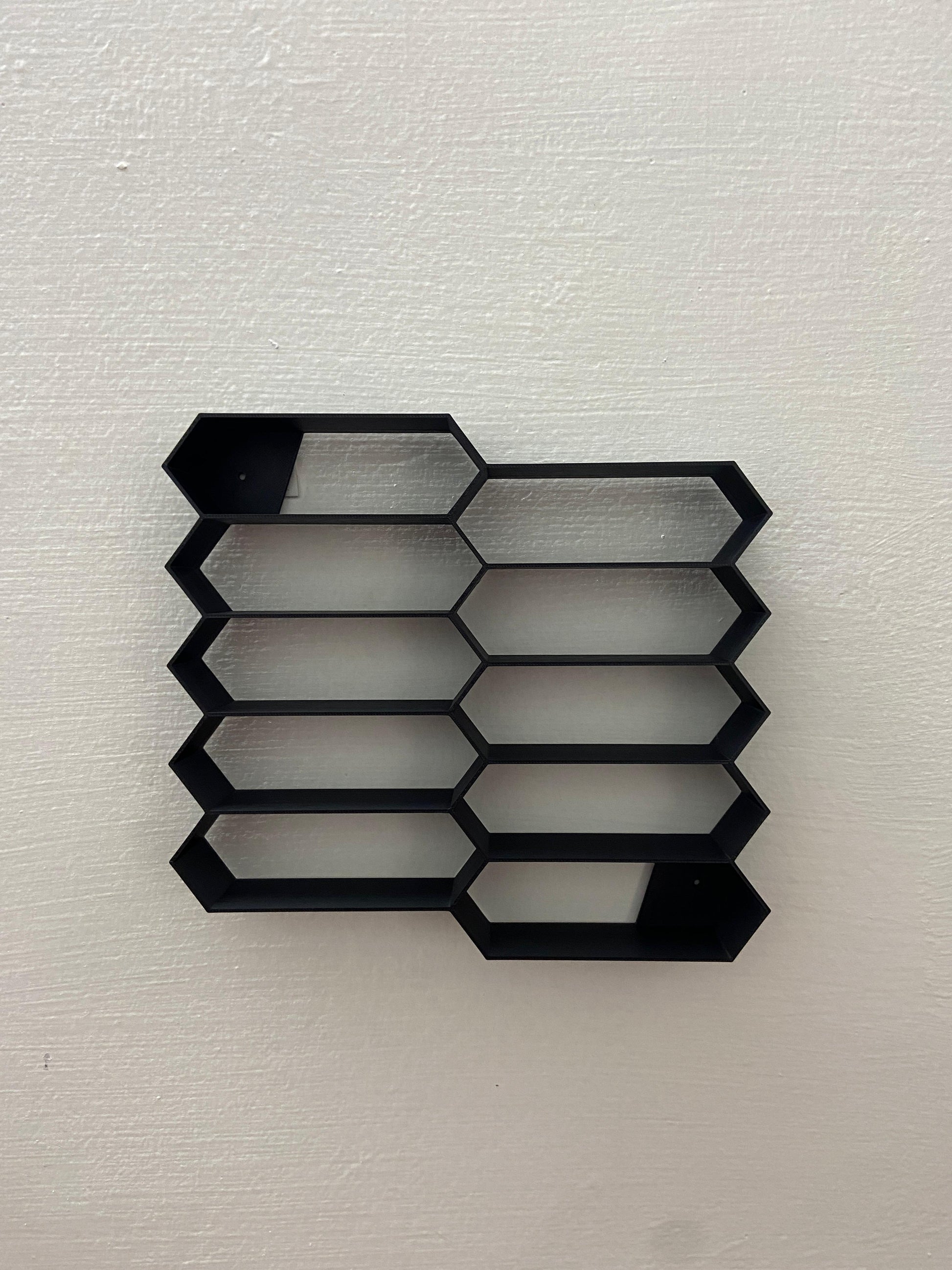 HONEYCOMB DESIGN WALL DECOR FOR 1:64 CARS - BLACK - Its Fun- Hot wheels - matchbox - diecast