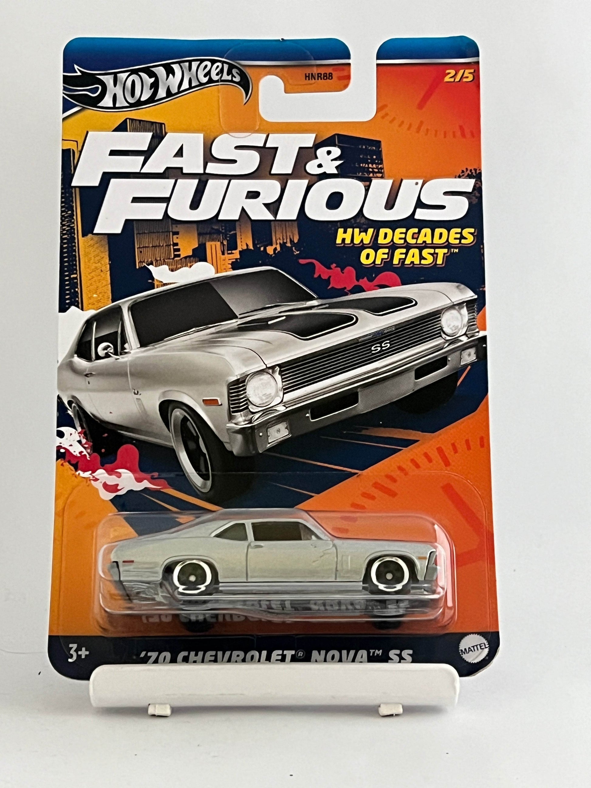 HOT WHEELS - FAST AND FURIOUS - DECADES OF FAST - 70 CHEVROLET NOVA SS -4B - Its Fun