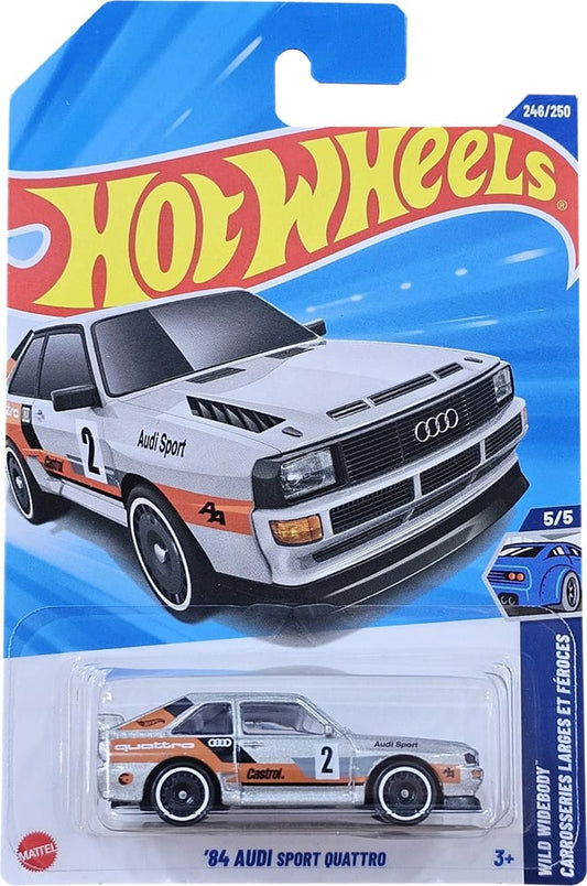 BLISTER DAMAGE - TREASURE HUNT - HOT WHEELS - 84 AUDI SPORT QUATTRO - 4F