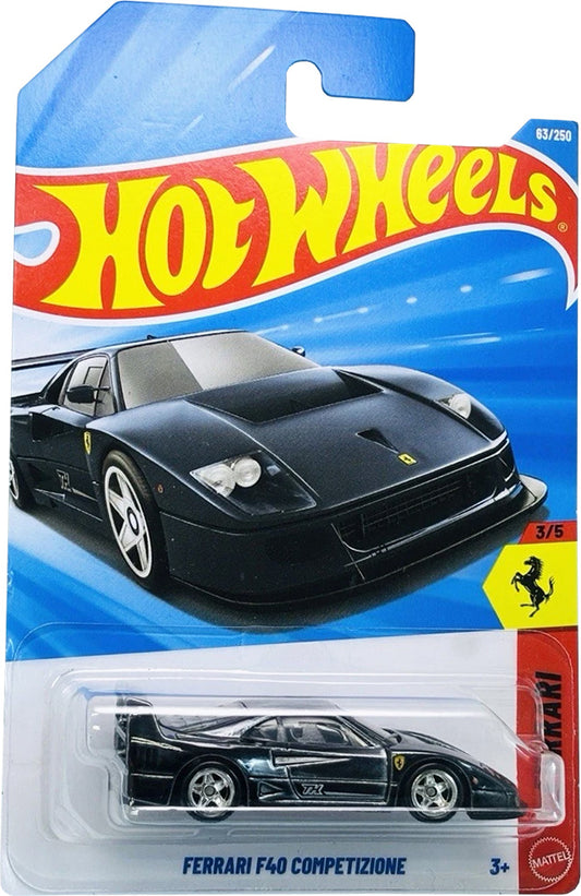 PRE-ORDER - SUPER TREASURE HUNT - HOT WHEELS - FERRARI F40 - BLACK - IMPORTED