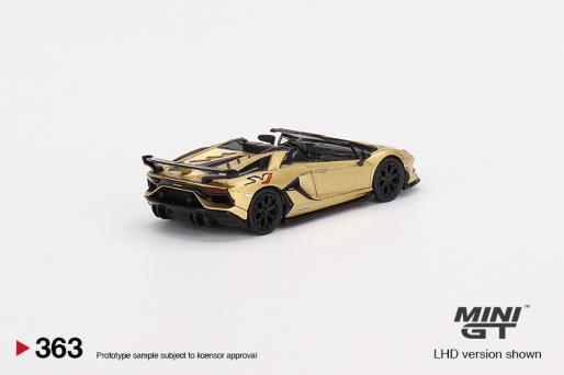 MINI GT - LAMBORGHINI AVENTADOR SVJ ROADSTER - ORO ELIOS - Its Fun- Hot wheels - matchbox - diecast
