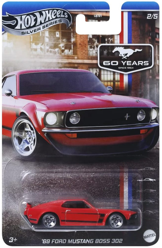 HOT WHEELS - 60 YEARS OF MUSTANG - 69 FORD MUSTANG BOSS 302 - 4F - Its Fun- Hot wheels - matchbox - diecast