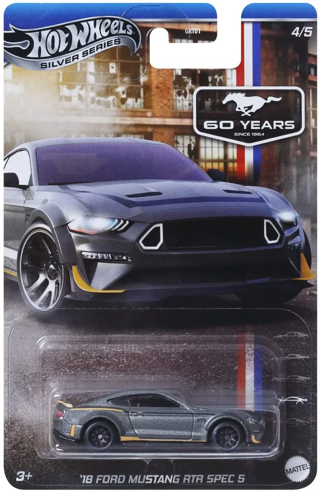 HOT WHEELS - 60 YEARS OF MUSTANG -18 FORD MUSTANG RTR SPEC 5 - FULL METAL - 4F - Its Fun- Hot wheels - matchbox - diecast