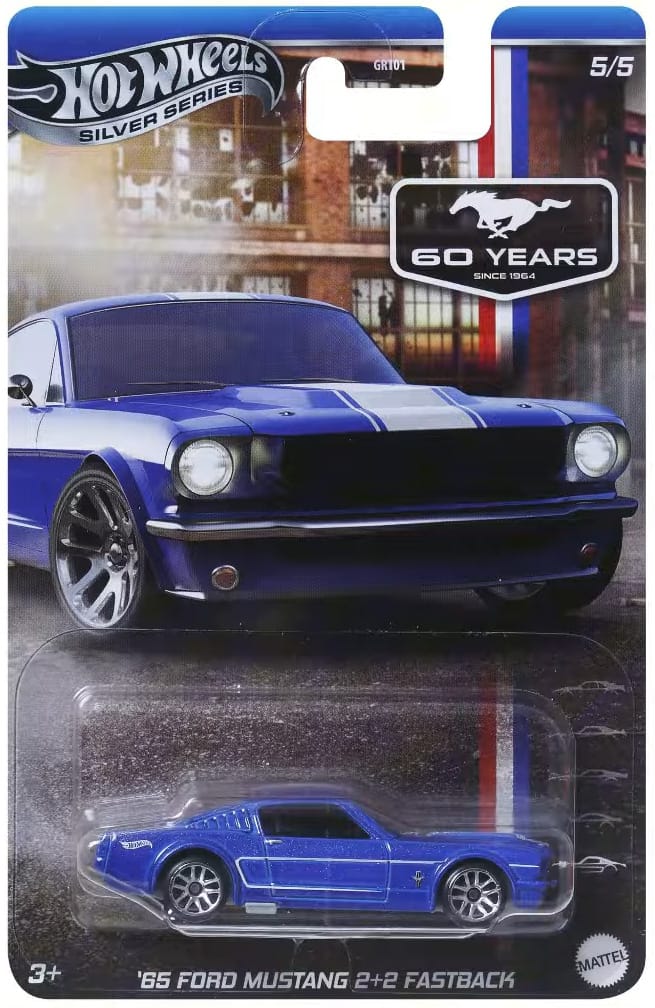 HOT WHEELS - 60 YEARS OF MUSTANG - 65 FORD MUSTANG 2+2 FASTBACK - 4F - Its Fun- Hot wheels - matchbox - diecast