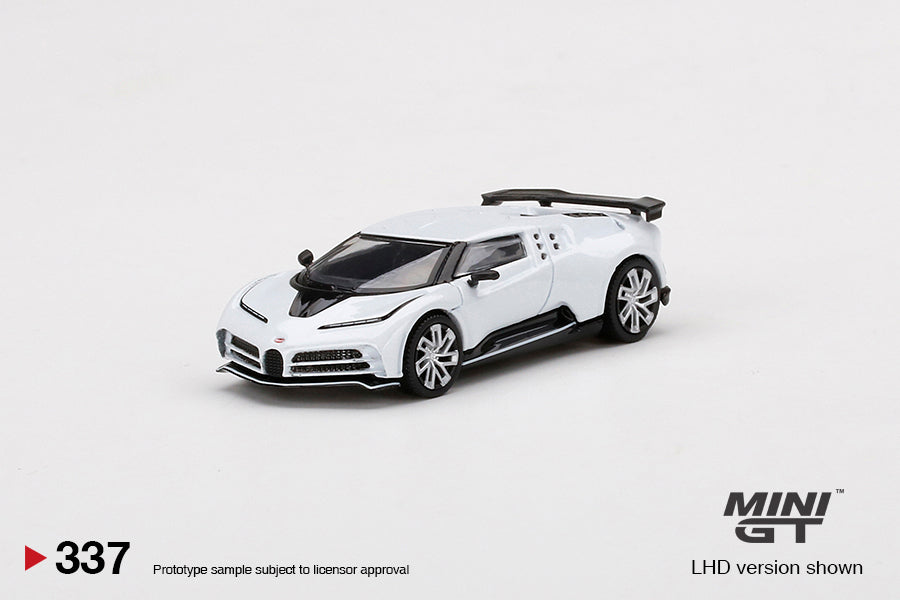 UNSEALED - MINI GT - BUGATTI CENTODIECI (WHITE ) - 337