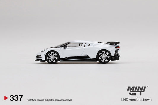 UNSEALED - MINI GT - BUGATTI CENTODIECI (WHITE ) - 337 - Its Fun- Hot wheels - matchbox - diecast
