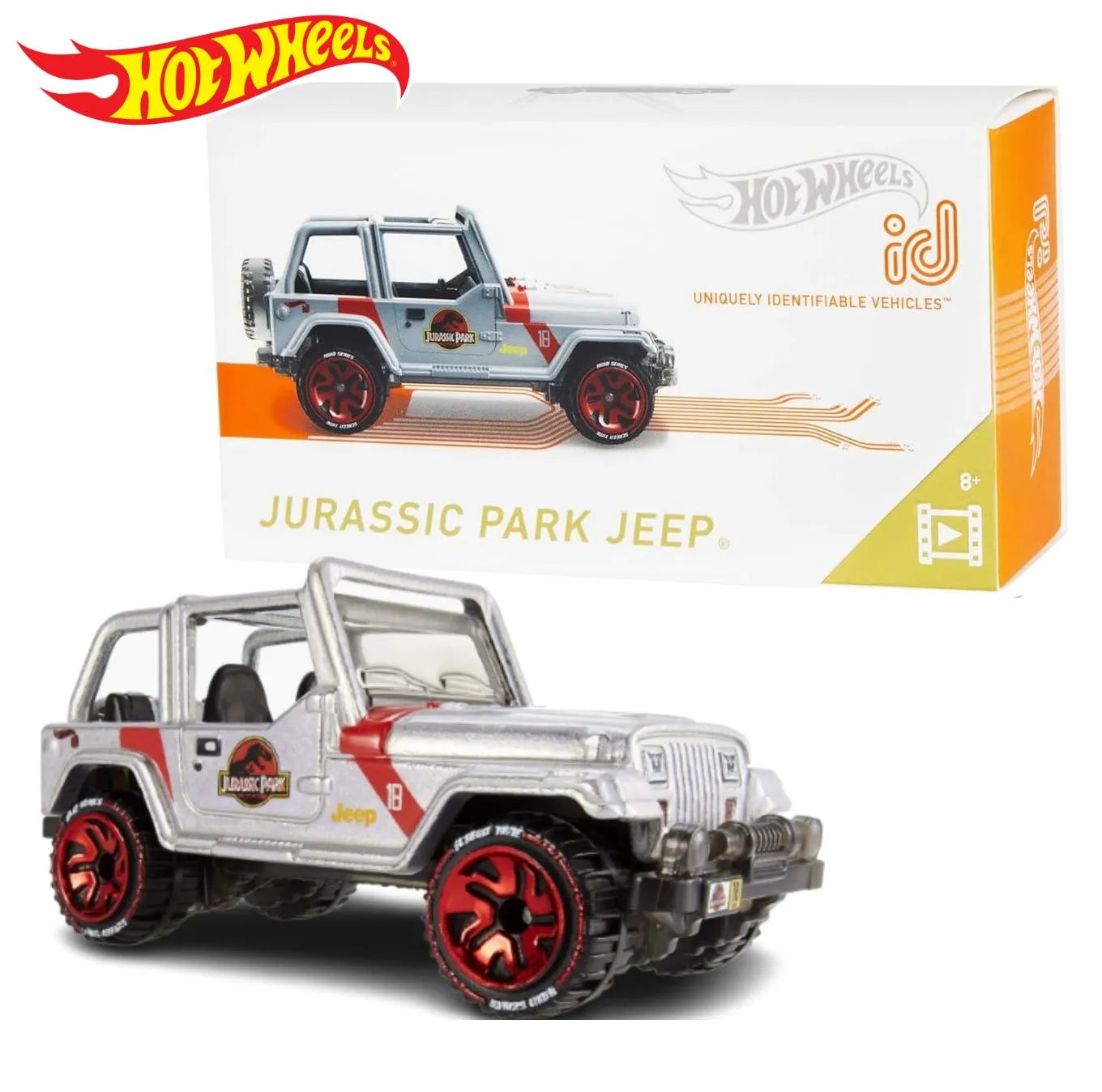 HOT WHEELS ID - RARE - JURASSIC PARK JEEP