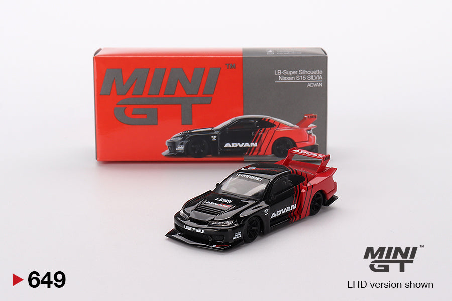 MINI GT - Nissan LB-Super Silhouette S15 SILVIA ADVAN - Its Fun- Hot wheels - matchbox - diecast