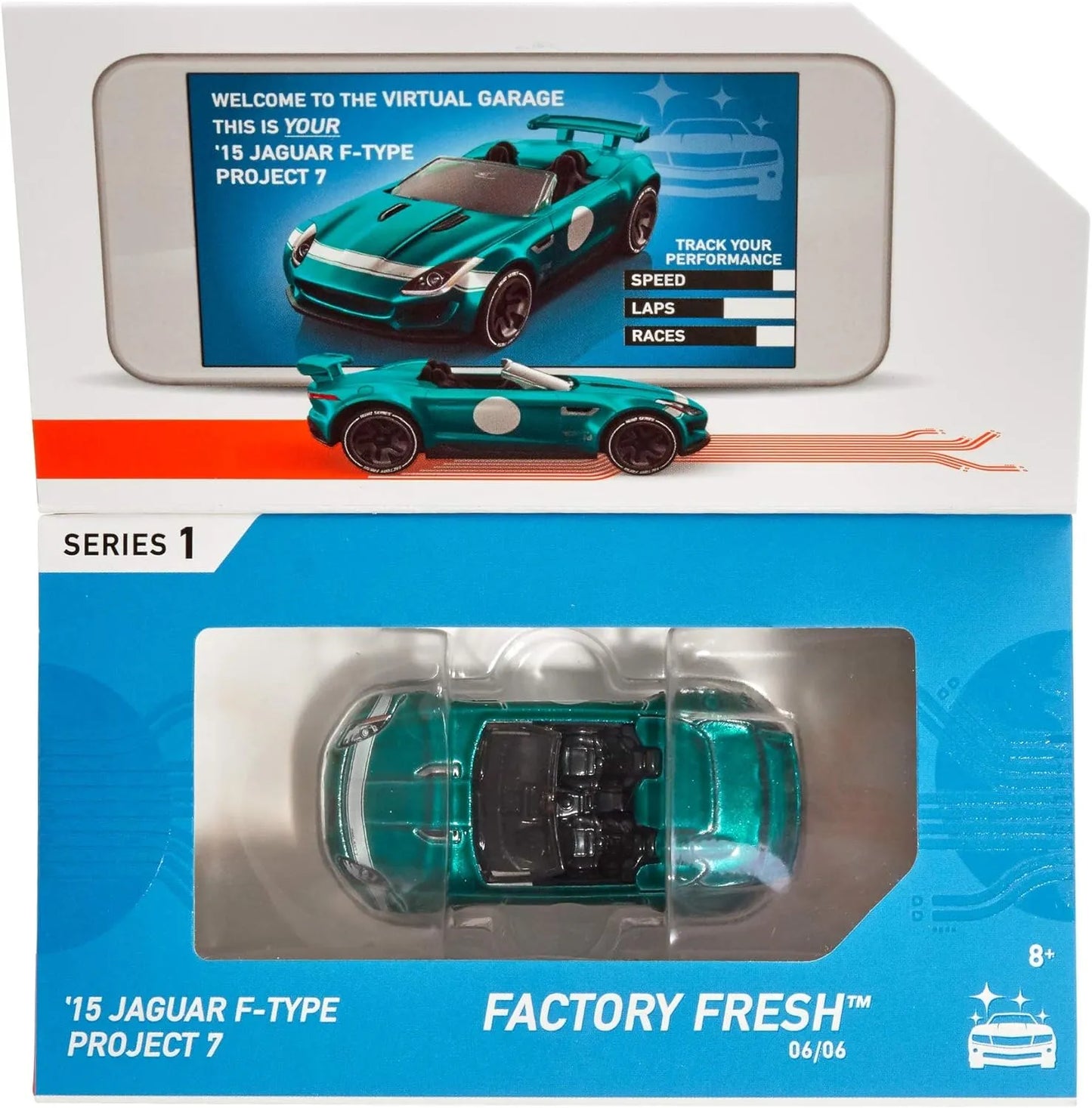 HOT WHEELS ID - RARE - 15 JAGUAR F-TYPE PROTECT 7