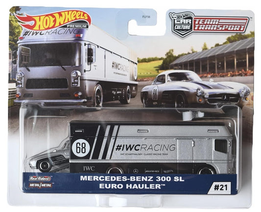 HOT WHEELS - TEAM TRANSPORT - MERCEDES BENZ 300 SL / EURO HAULER