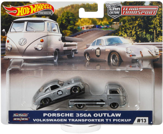 INNER BLISTER CRACKED - TEAM TRANSPORT - PORSCHE 356A OUTLAW / VOLKSWAGEN TRANSPORTER T1 PICKUP - 5E
