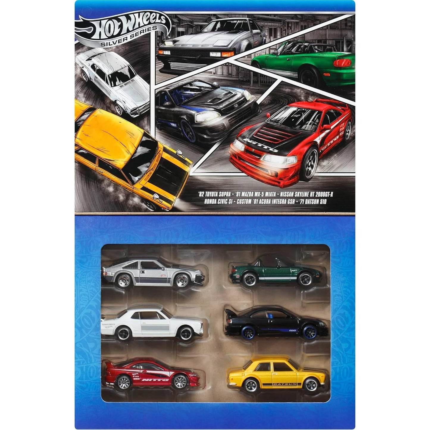 IMPORTED - HOT WHEELS - 6 PACK - SILVER SERIES