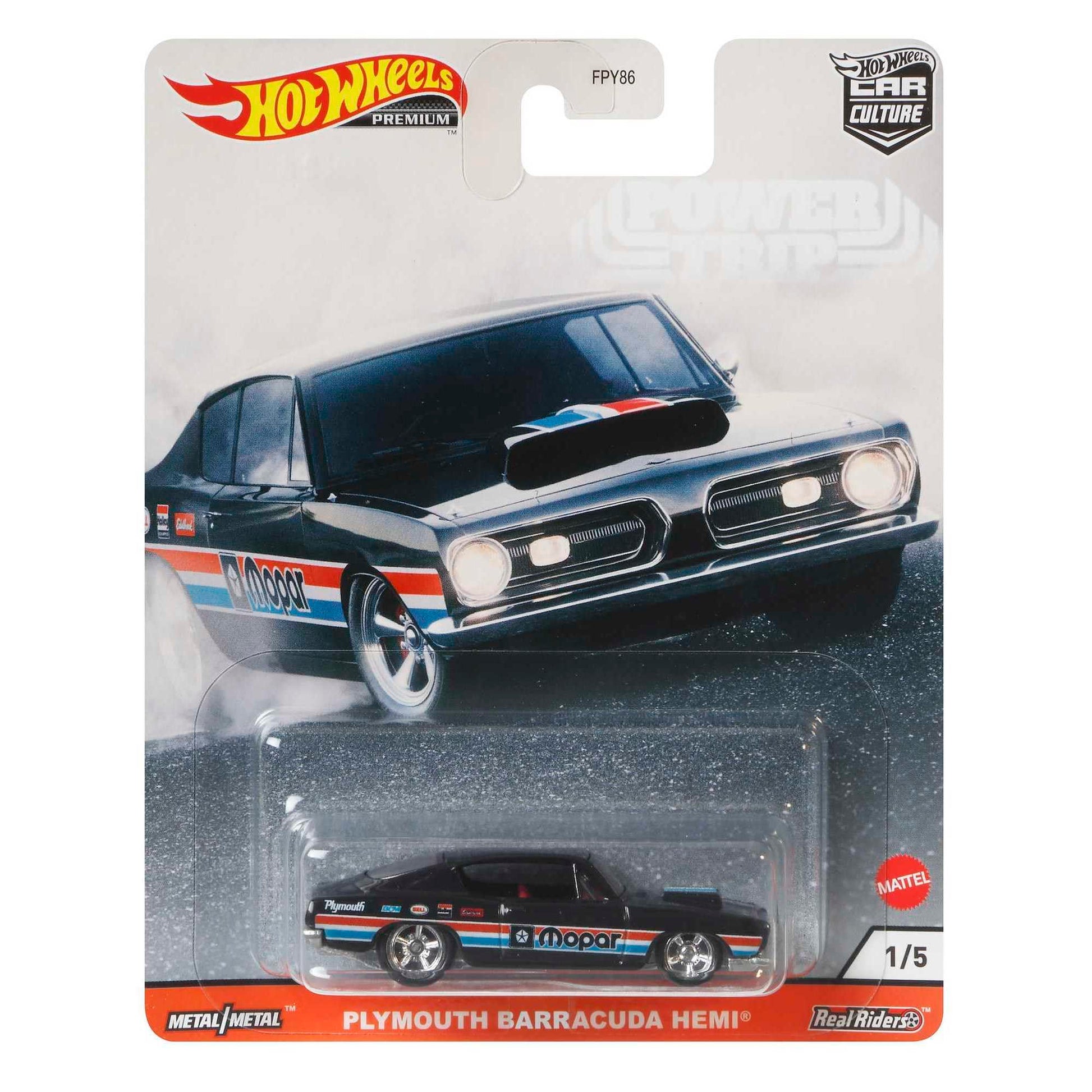 PREMIUM - PLYMOUTH BARRACUDA HEMI - 5C - Its Fun- Hot wheels - matchbox - diecast