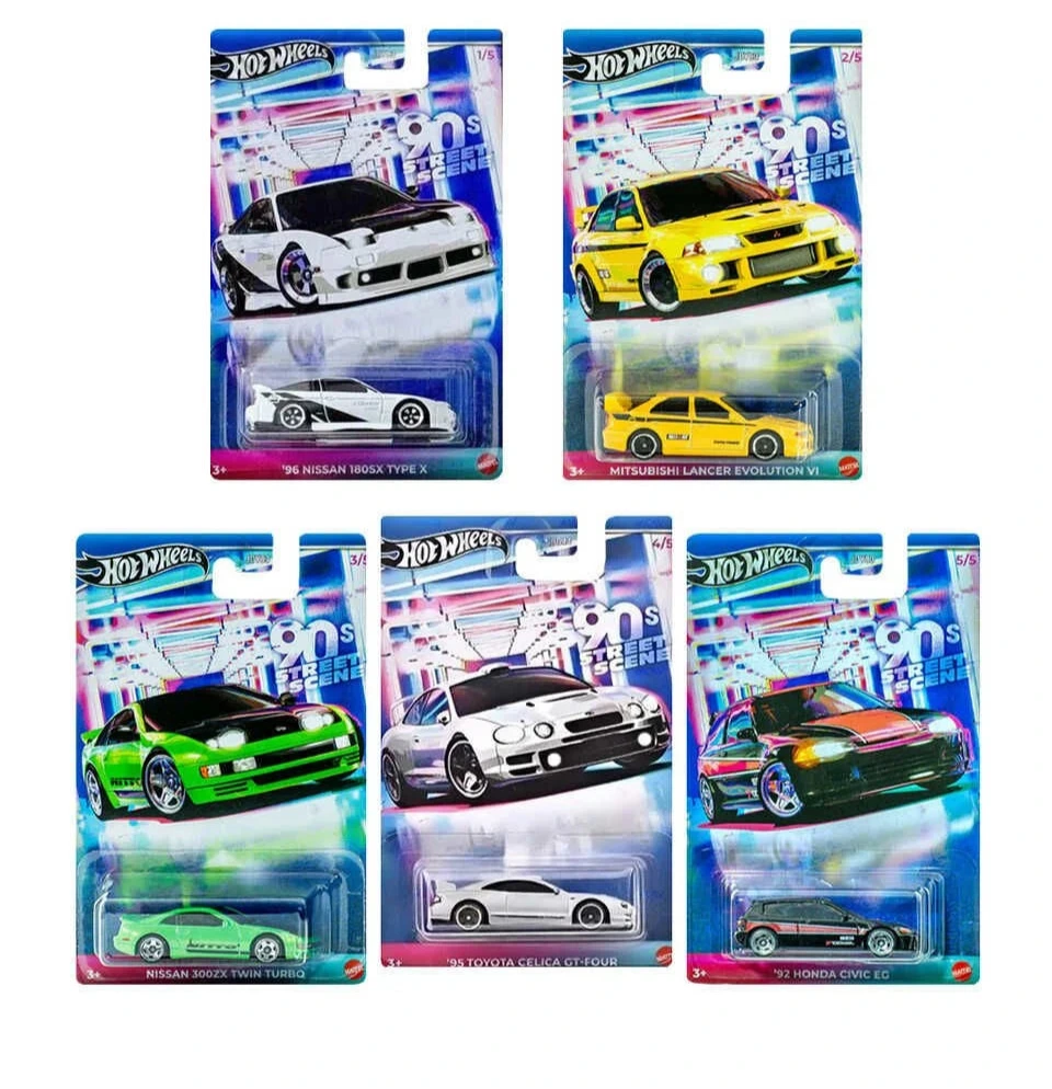 IMPORTED - 90s STREET SCENE FULL SET OF 5 CARS - 4A