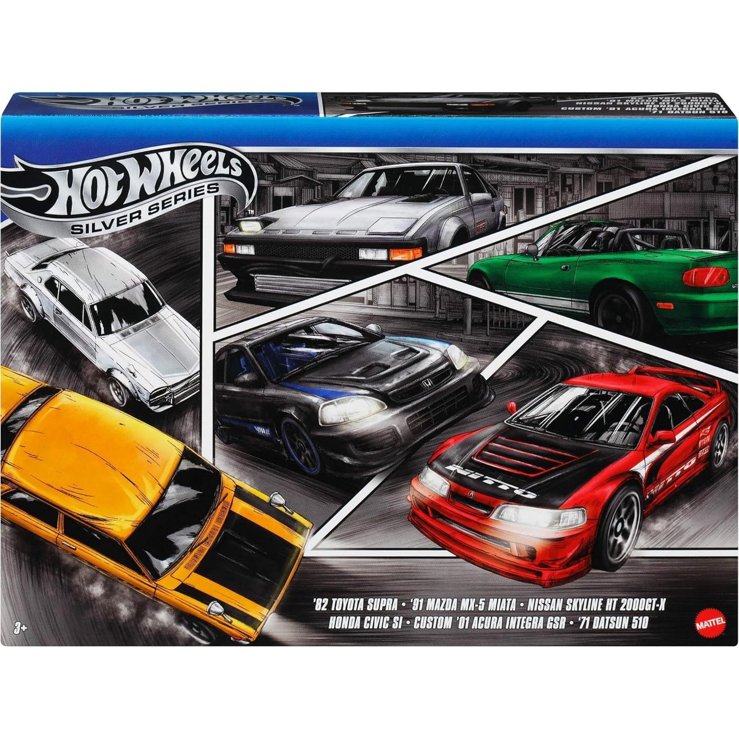 IMPORTED - HOT WHEELS - 6 PACK - SILVER SERIES