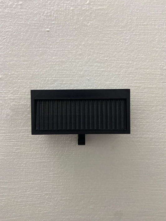 3D PRINTED GARAGE KEY HOLDER WITH OPENABLE DOOR - BLACK/BLACK - Its Fun- Hot wheels - matchbox - diecast