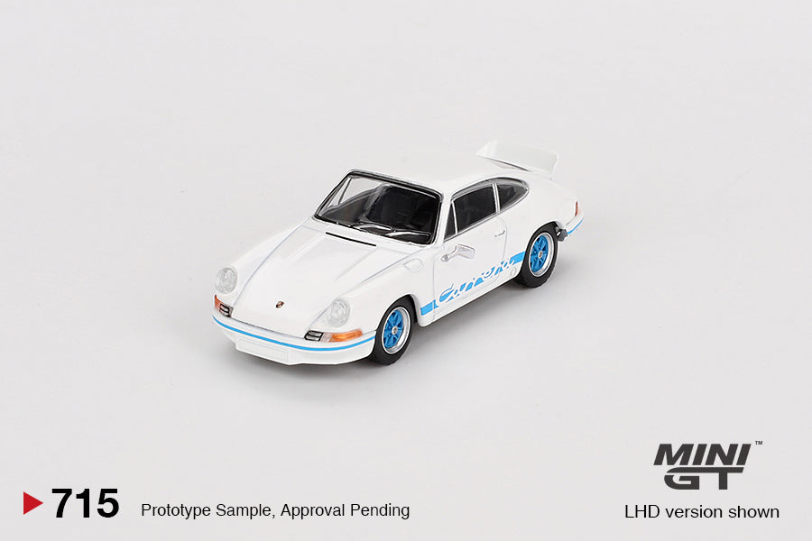 PRE-ORDER - Porsche 911 Carrera RS 2.7 Grand Prix White with Blue Livery