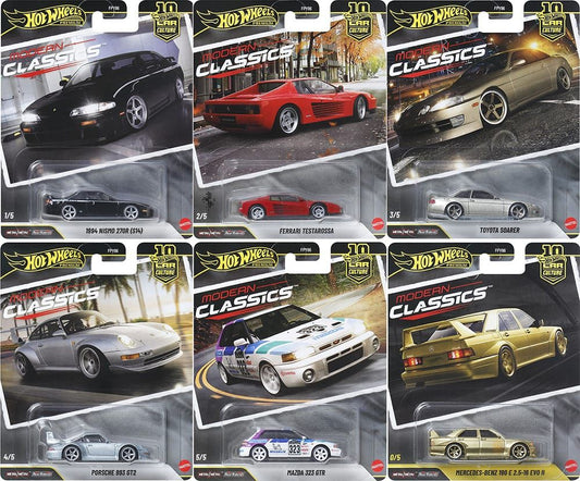 IMPORTED HOT WHEELS - MODERN CLASSICS - SET OF 6 CARS INCLUDING THE CHASE