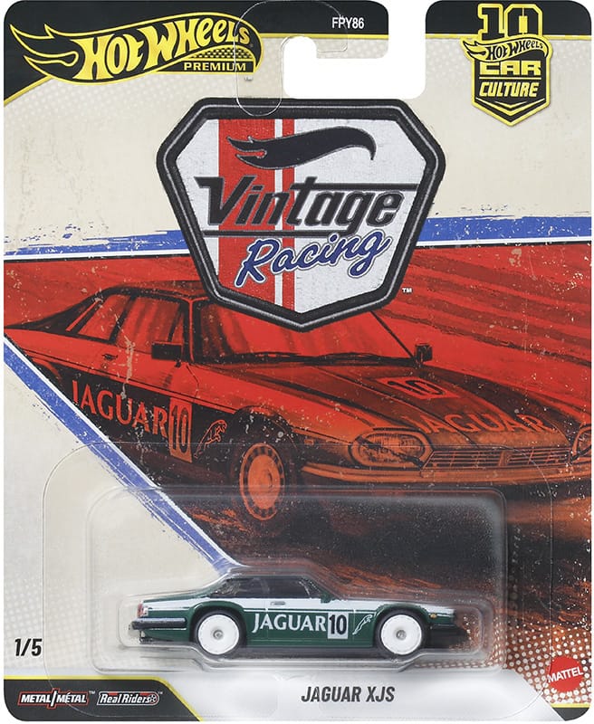 MILD CREASE - HOT WHEELS - PREMIUM - VINTAGE RACING - JAGUAR XJS - 4F