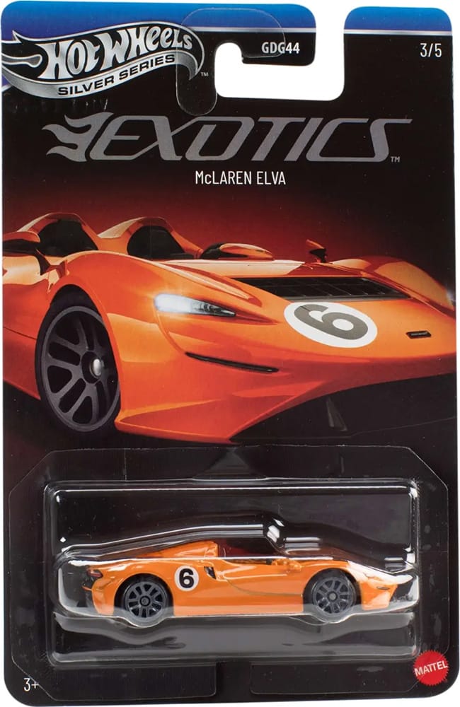 HOT WHEELS - EXOTICS - SILVER SERIES SET - LAFERRARI / LAMBORGHINI VENENO / CZINGER / MCLAREN ELVA / PAGANI UTOPIA
