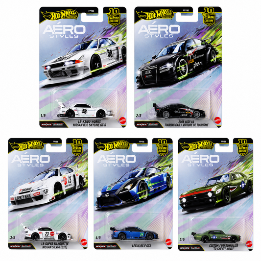 HOT WHEELS - PREMIUM - AERO STYLES - SET OF 5 CARS