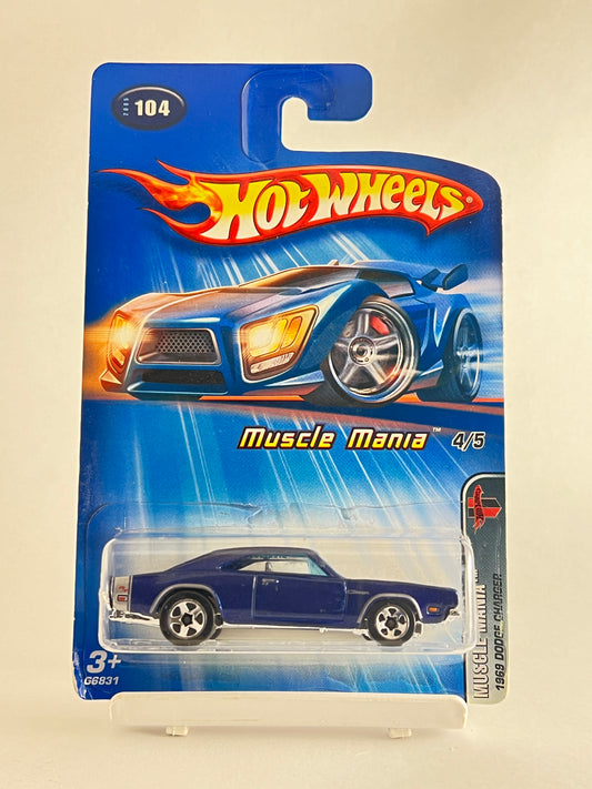 1969 DODGE CHARGER WITH OPENING HOOD (RARE) - 2C - Its Fun- Hot wheels - matchbox - diecast