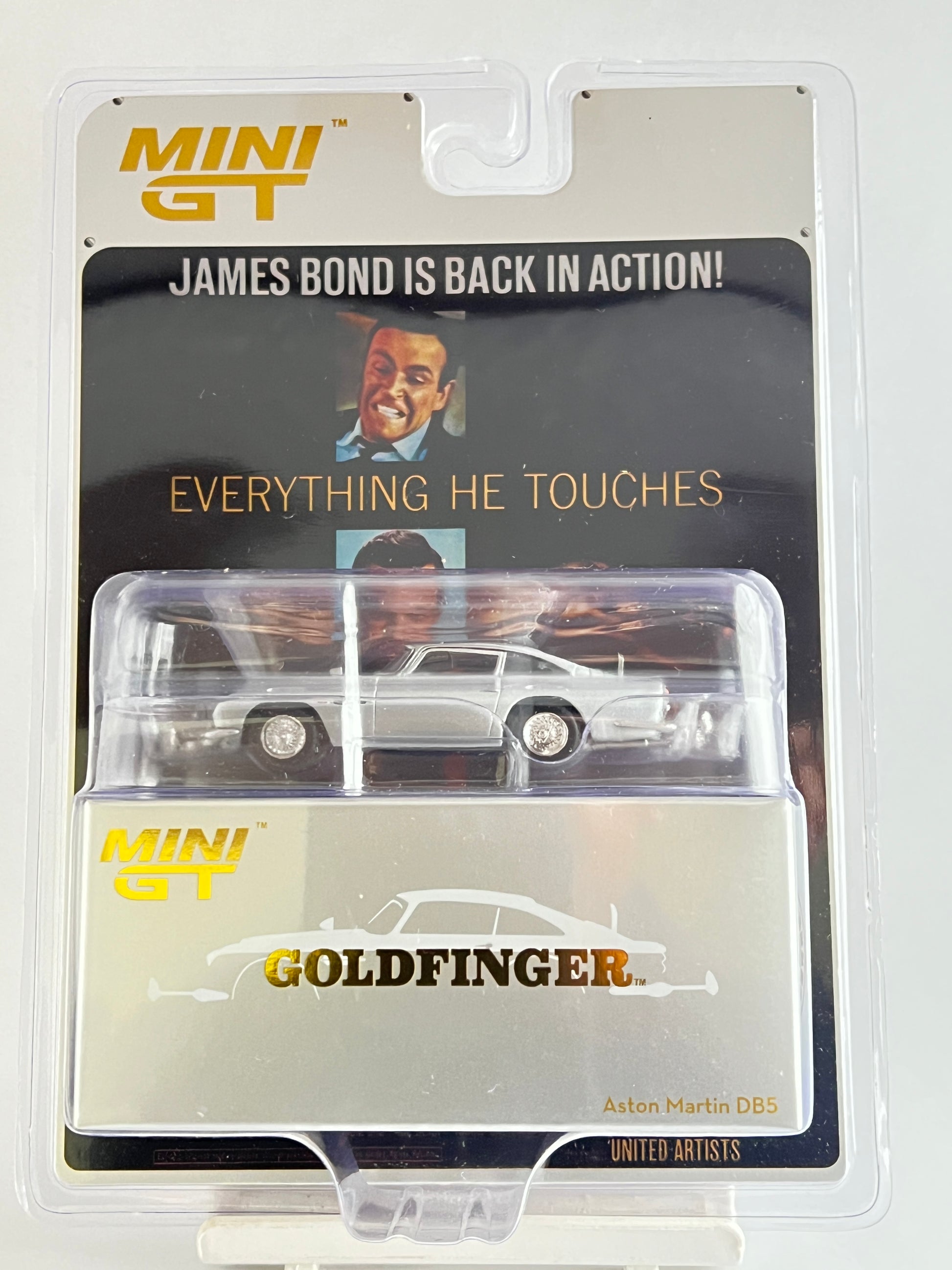 MINI GT - GOLDFINGER - ASTON MARTIN DB5 - A - Its Fun- Hot wheels - matchbox - diecast