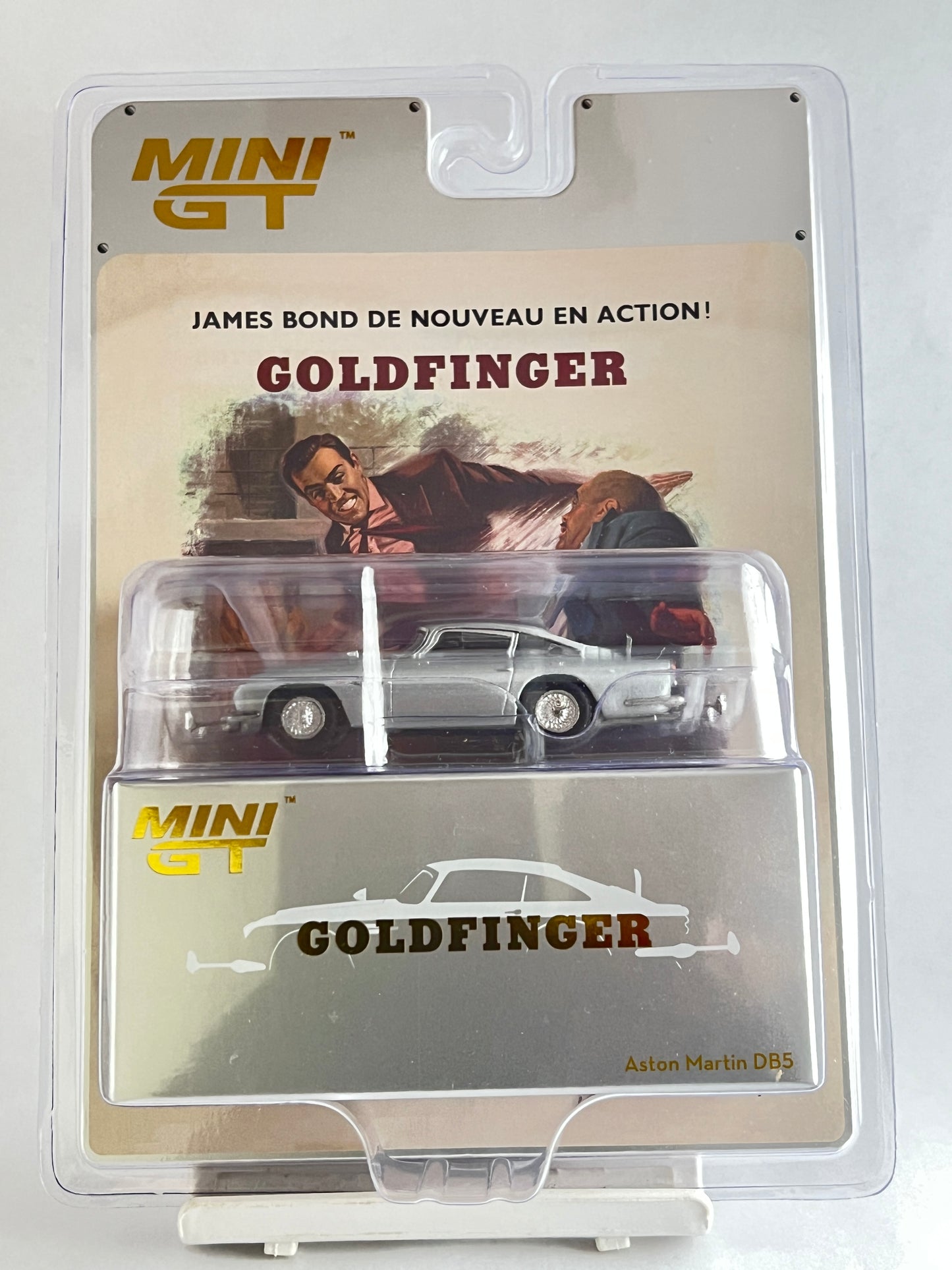 MINI GT - GOLDFINGER - ASTON MARTIN DB5 - C - Its Fun- Hot wheels - matchbox - diecast