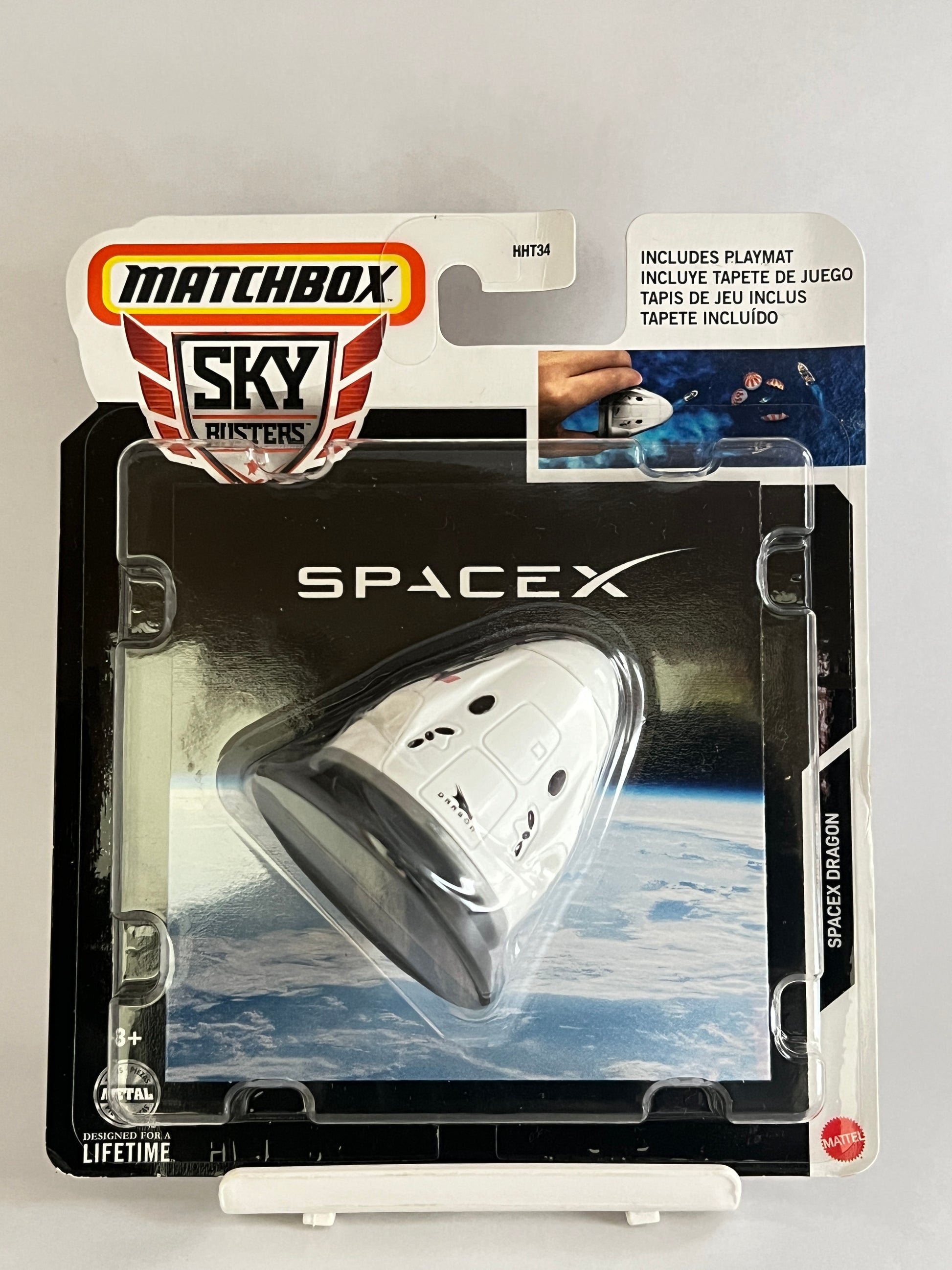 MATCHBOX SKY BUSTERS - SPACEX DRAGON WITH PLAYMAT - Its Fun- Hot wheels - matchbox - diecast