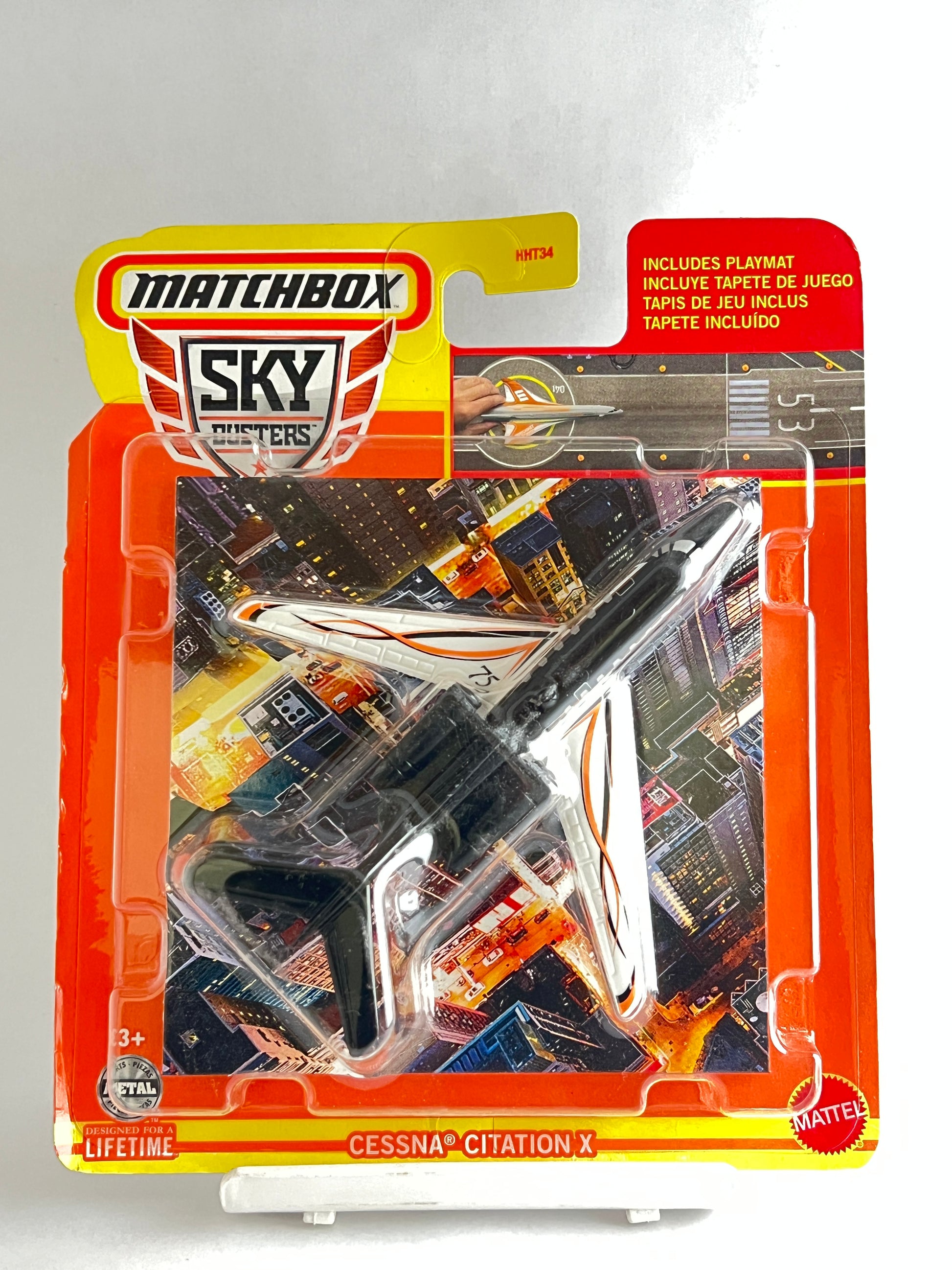 MATCHBOX SKY BUSTERS - CESSNA CITATION X WITH PLAYMAT - Its Fun- Hot wheels - matchbox - diecast