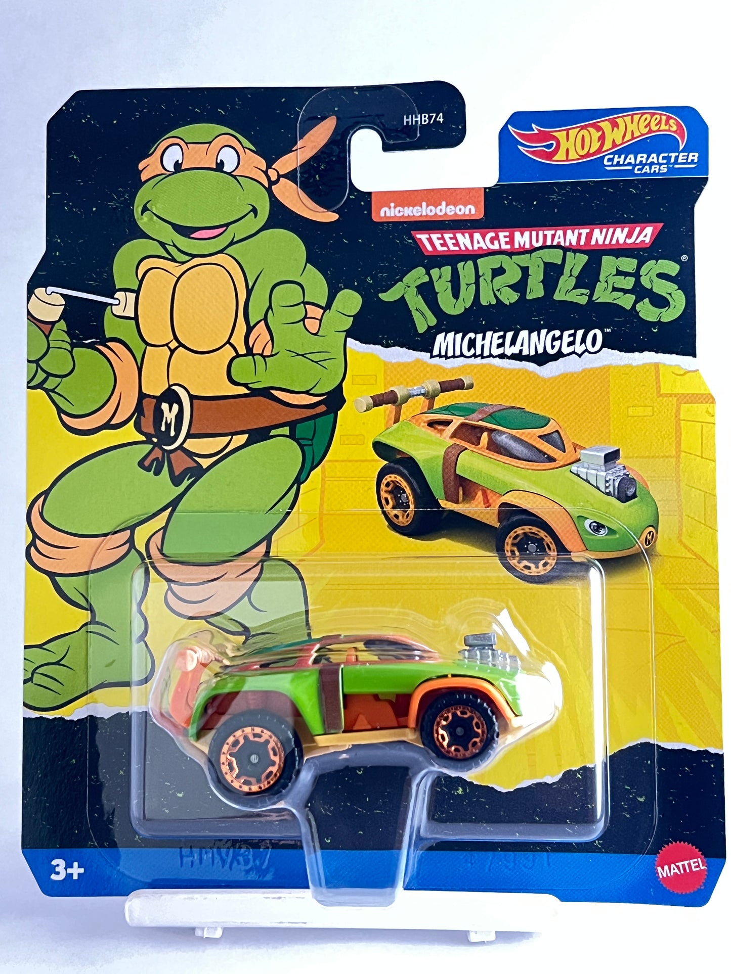 HOTWHEELS CHARACTER CARS - TEENAGE MUTANT NINJA - MICHELANGELO