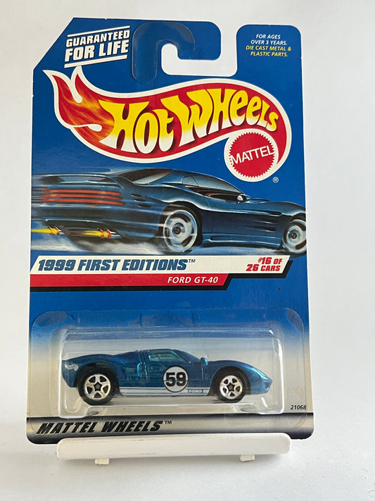 1999 FIRST EDITIONS - FORD GT-40 - 1B - Its Fun- Hot wheels - matchbox - diecast