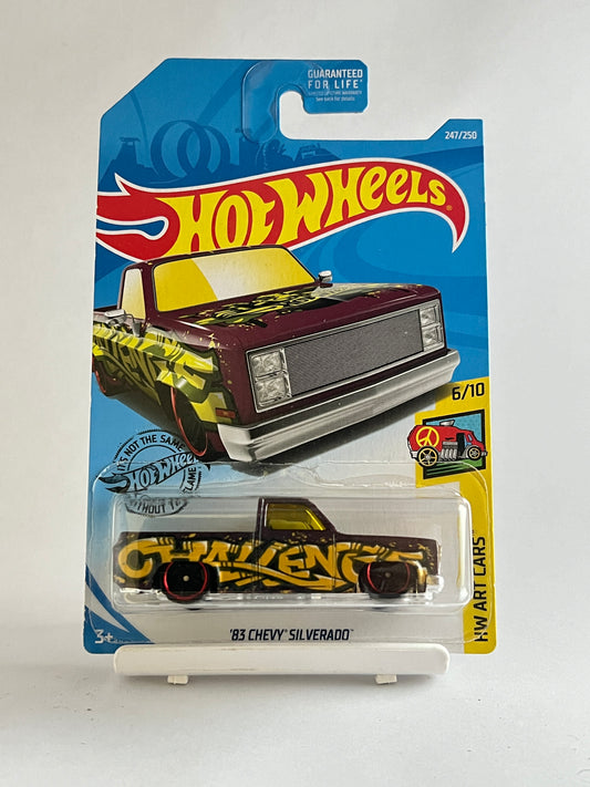 83 CHEVY SILVERADO (MILD BLISTER CRACK) - 1B - Its Fun- Hot wheels - matchbox - diecast