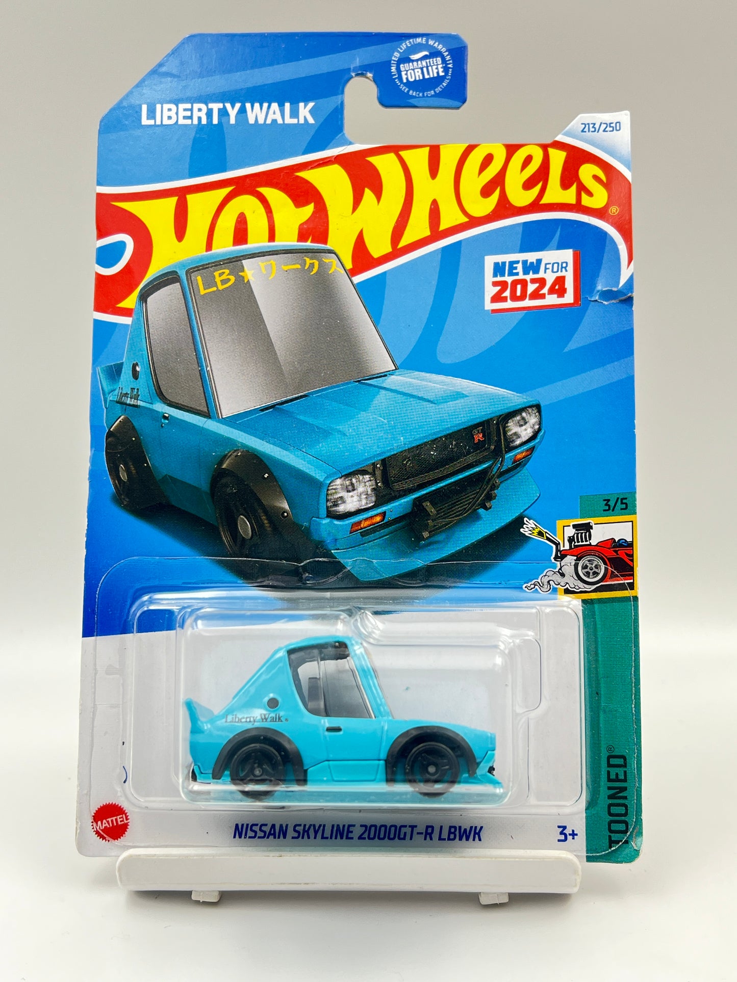 DAMAGED CARD - HOT WHEELS - TOONED - NISSAN SKYLINE 2000GT-R LBWK - 6A