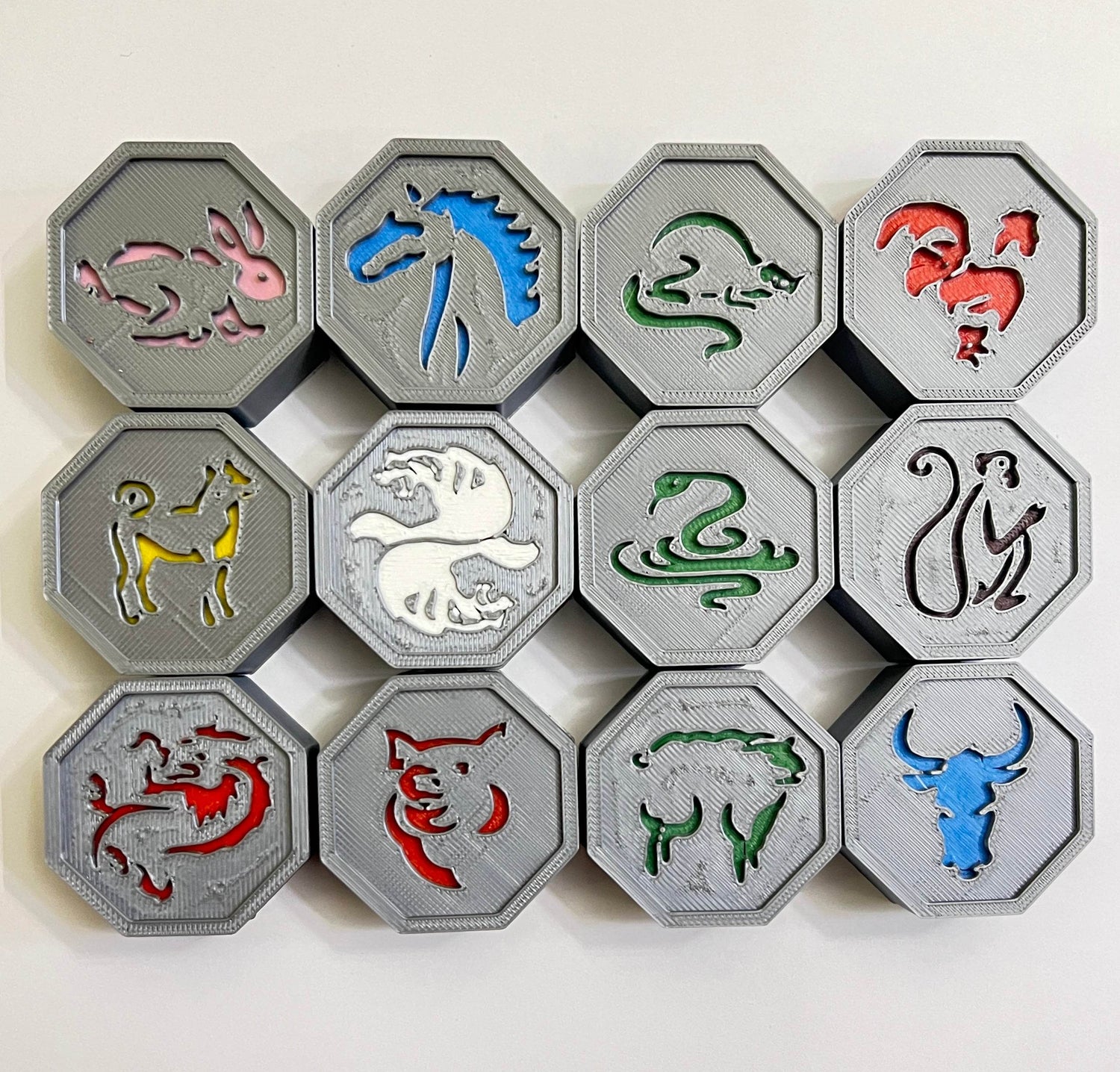3D PRINTED - JACKIE CHAN ADVENTURES CARTOON MAGIC STONES - SET OF 12 - Its Fun