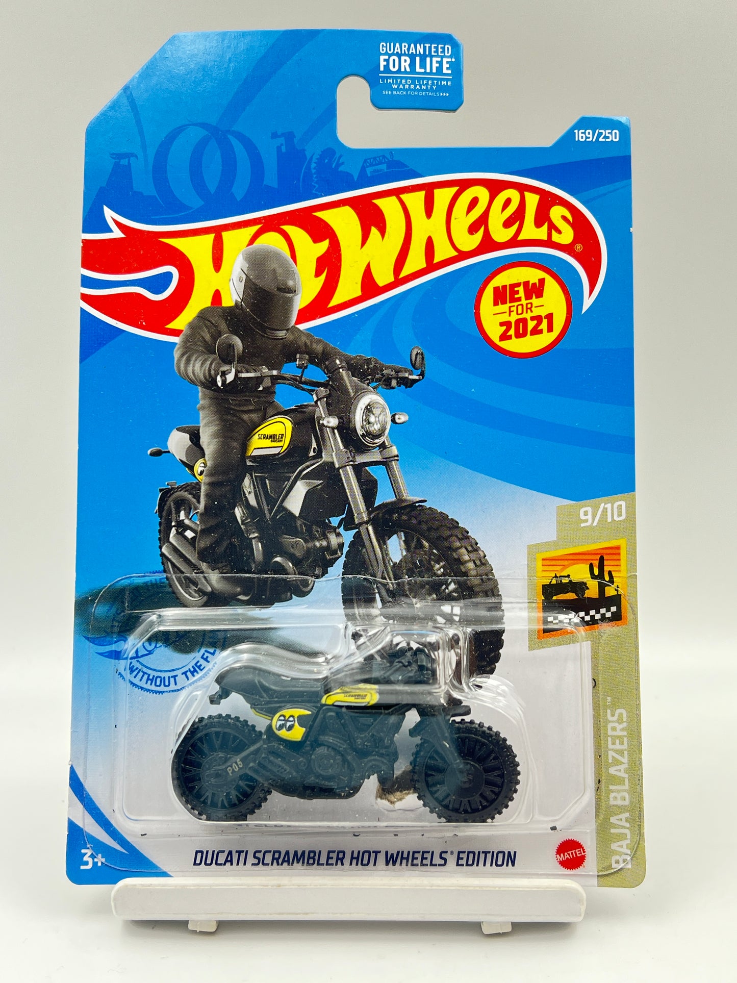 DAMAGED CARD - HOT WHEELS - DUCATI SCRAMBLER HOT WHEELS EDITION - MOON EYES - 7C