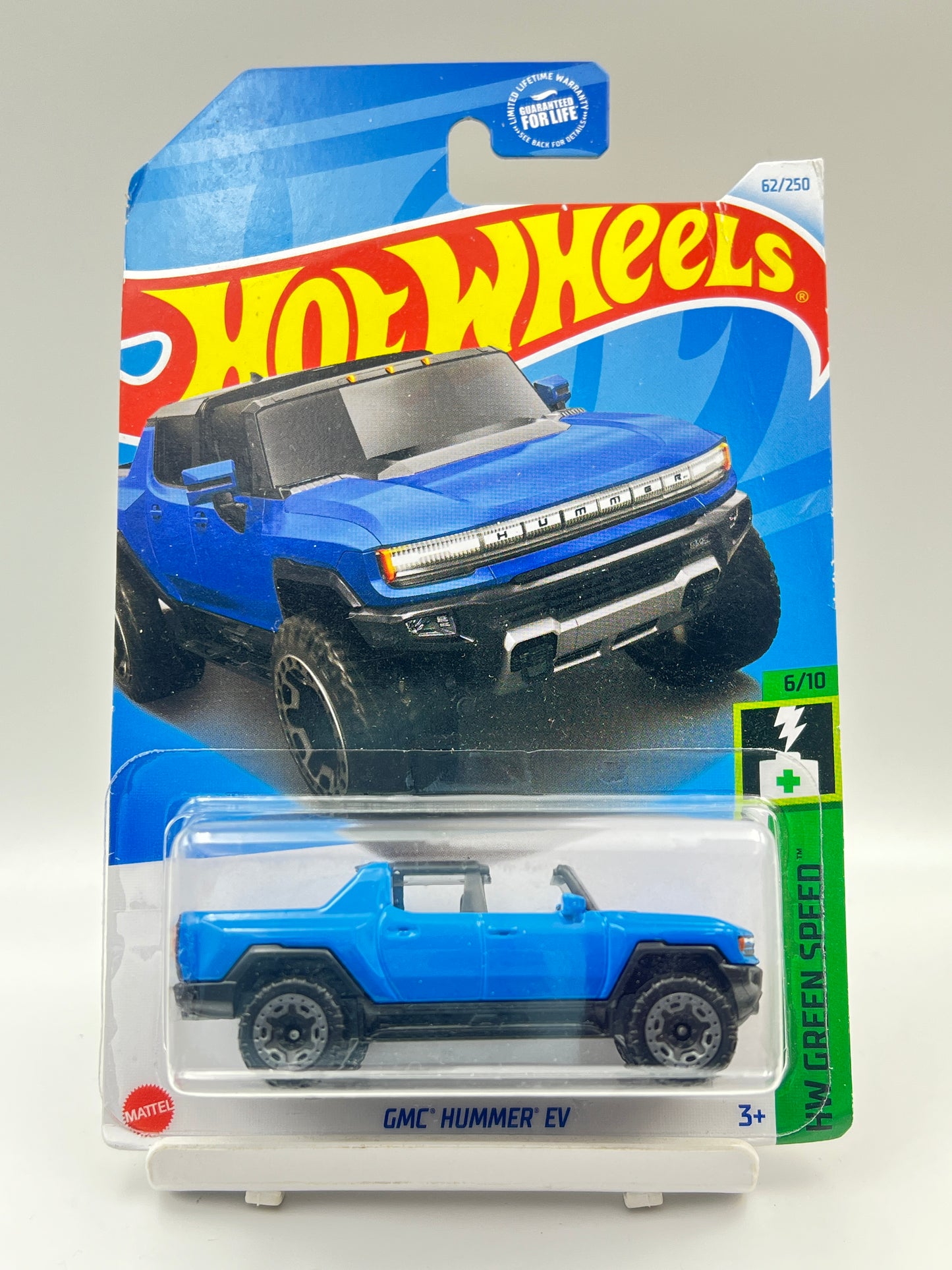 MILD CREASE - IMPORTED - HOT WHEELS -  GMC HUMMER EV - BLUE - 9A