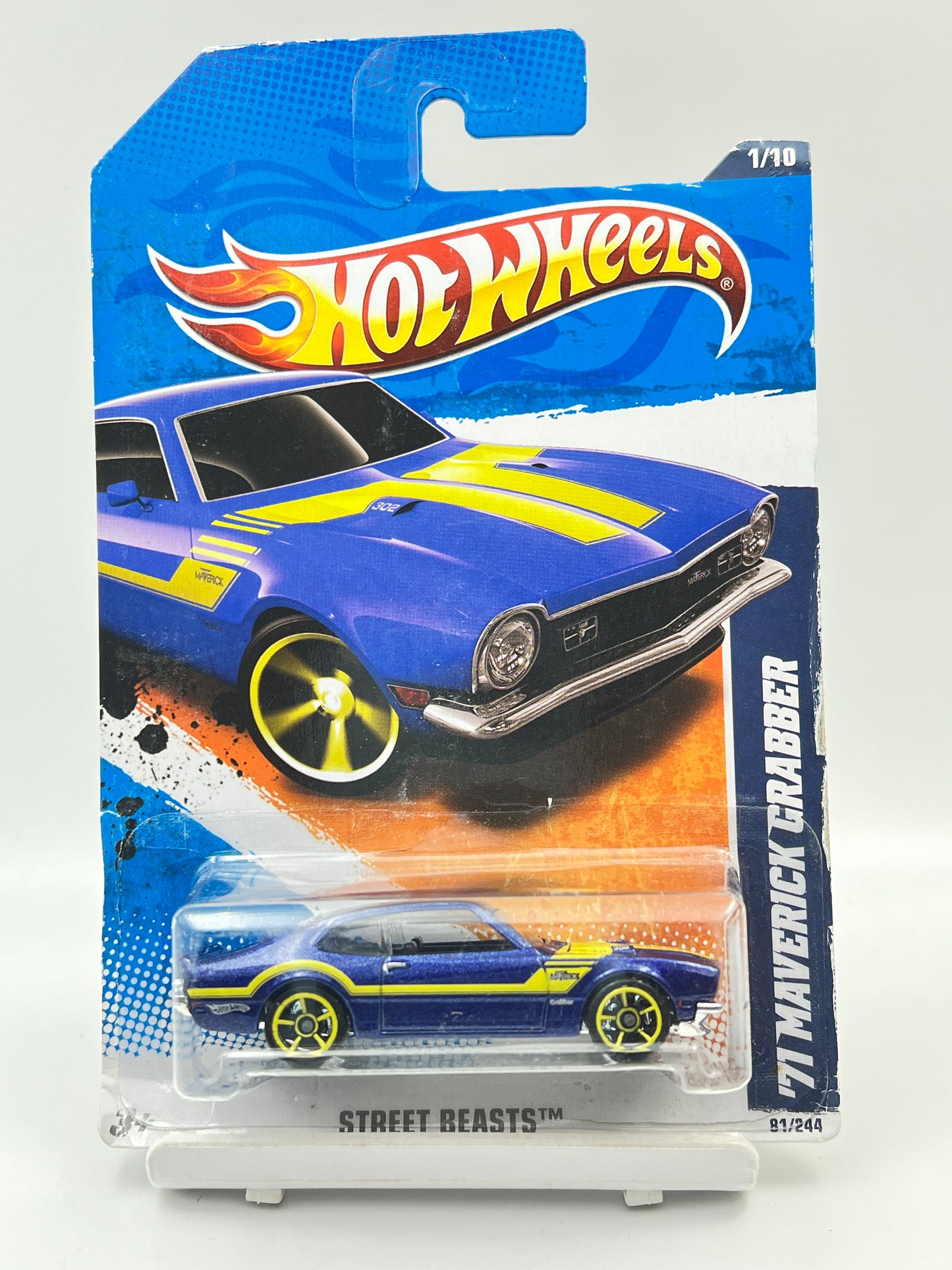 CARD BEND - SOFT CORNERS - HOT WHEELS - 71 MAVERICK GRABBER - 9A